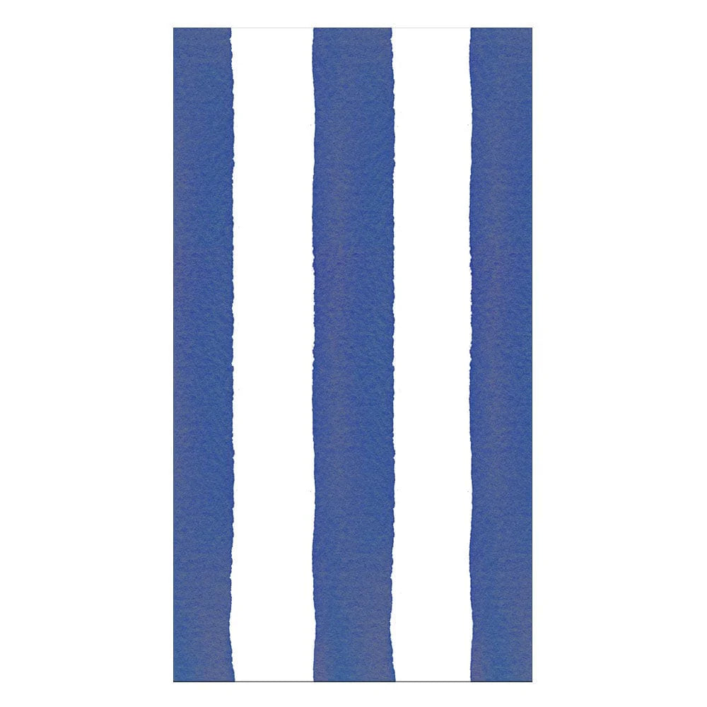 CAFE STRIPE NAVY-PAPER LINEN - GUEST TOWELS AIRLAID - 12 IN