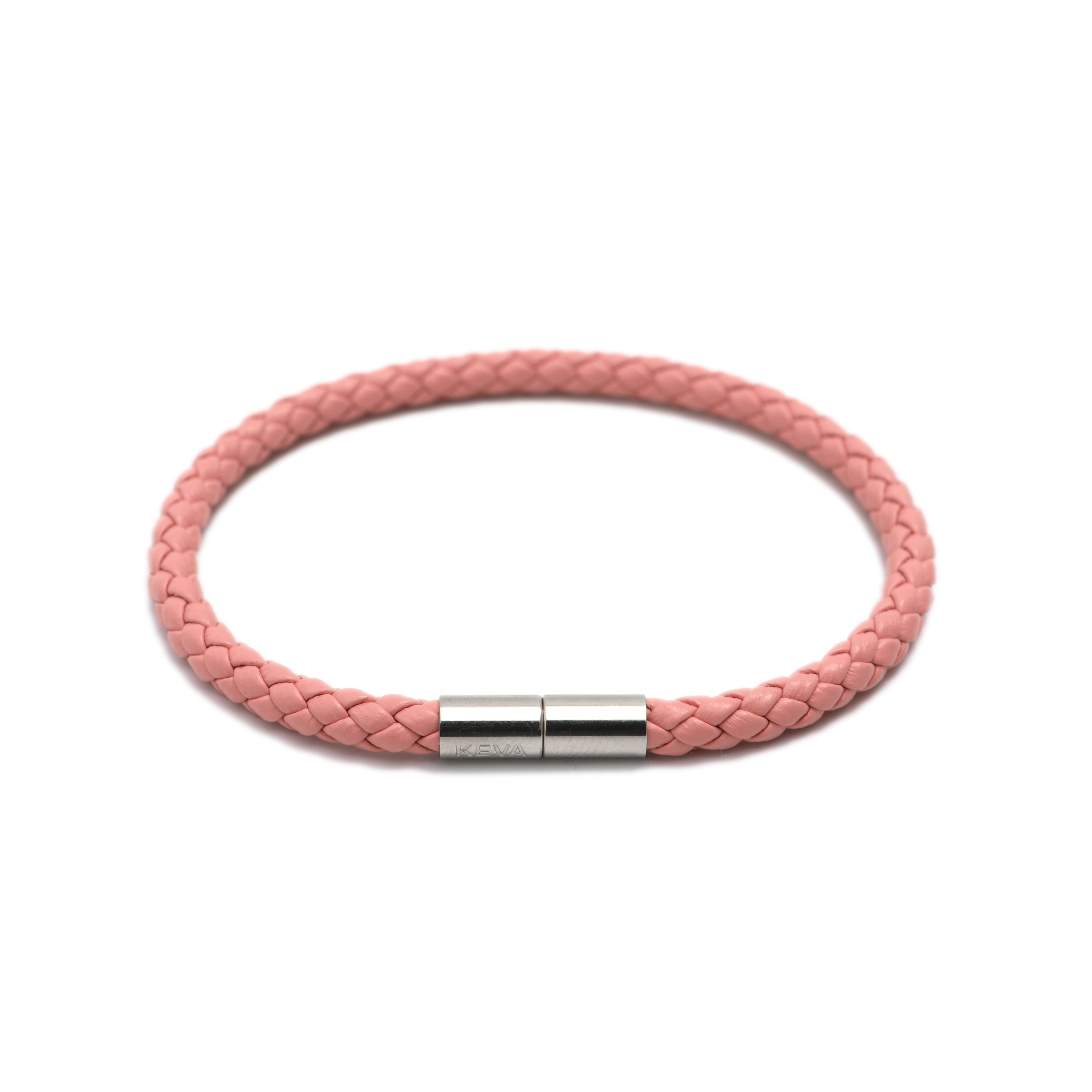 Bubble Gum Pink Braided Bracelet