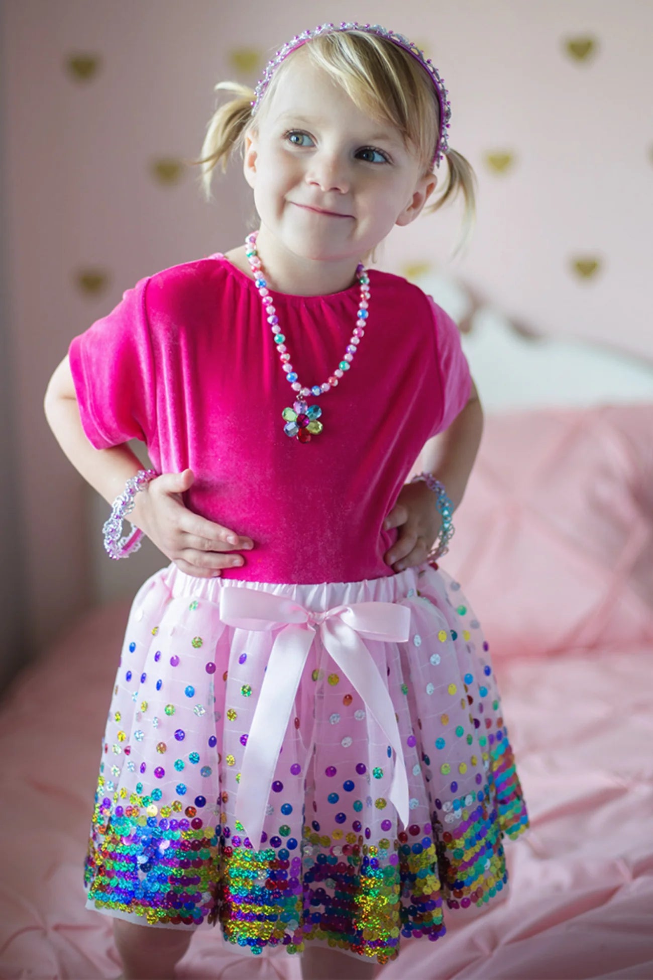 Pink Party Fun Sequin Skirt - A. Dodson's