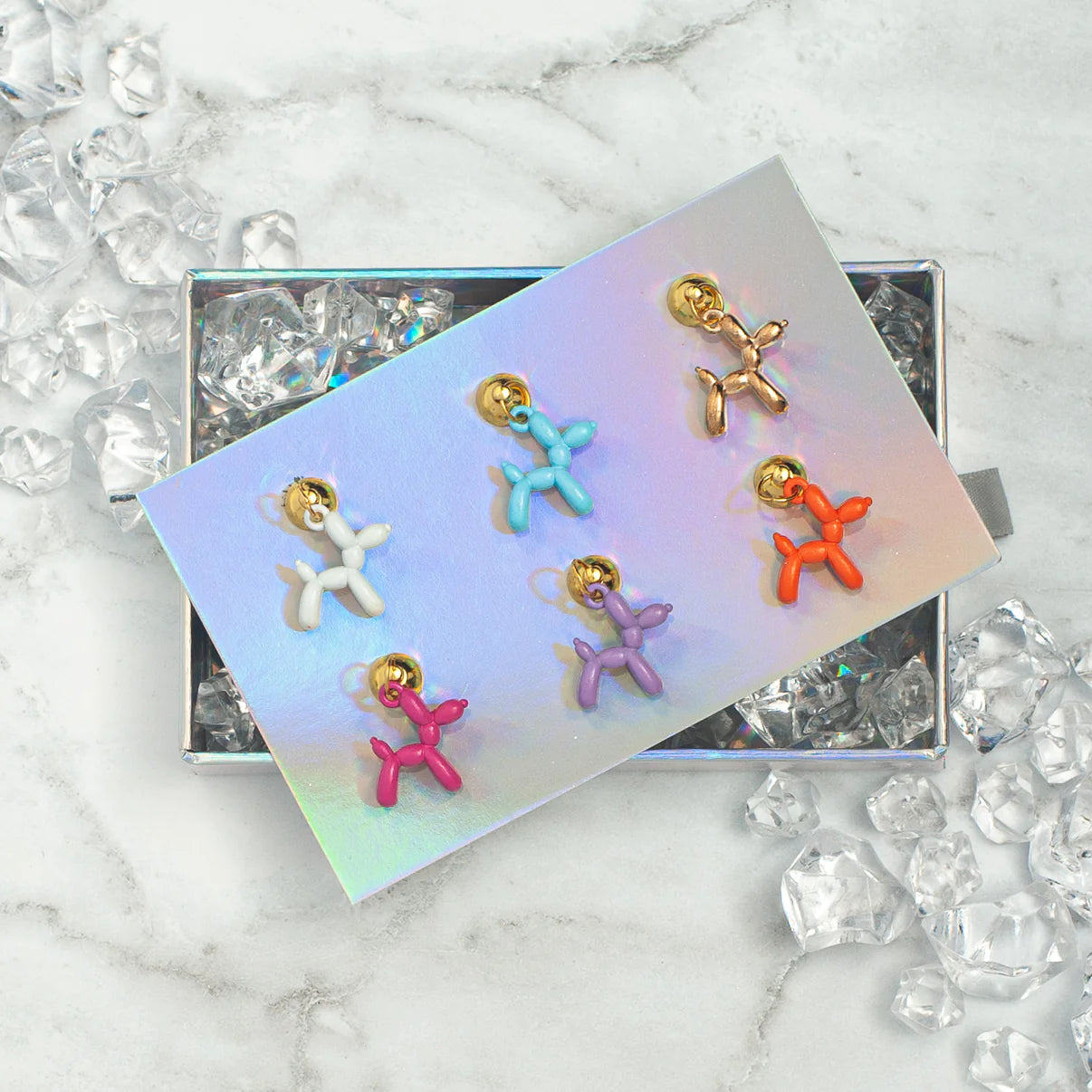Balloon Dog Cheers Charms, Set of 6 - A. Dodson's