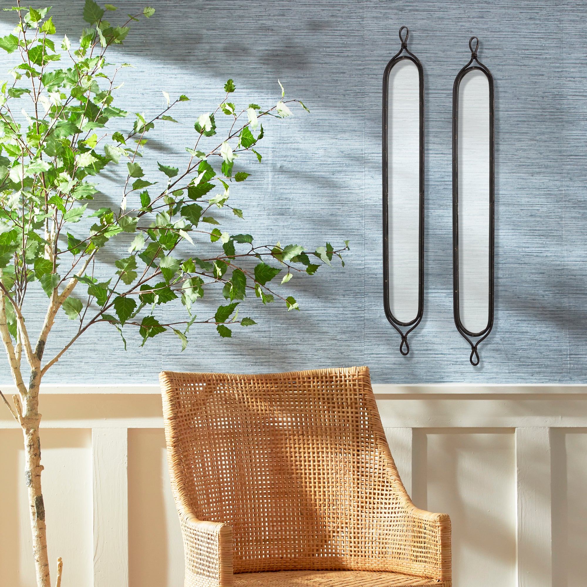 Tall Narrow Mirrors, Set Of 2 - View 2