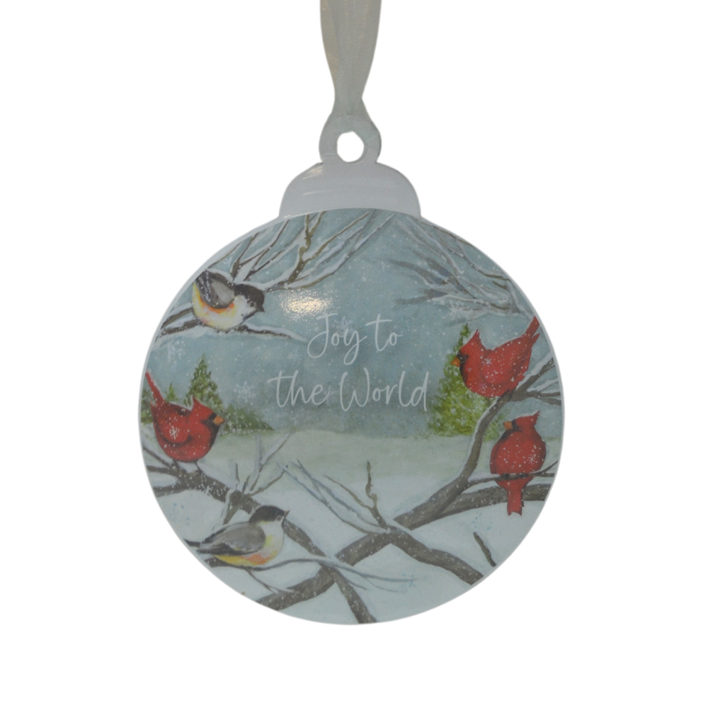 SNOWMAN METAL ORNAMENT