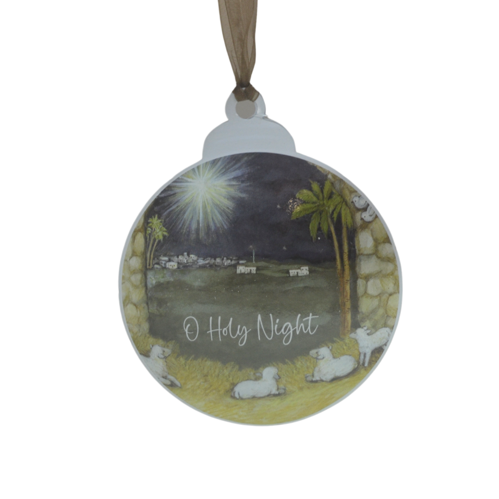 STONE NAVTIVITY METAL ORNAMENT