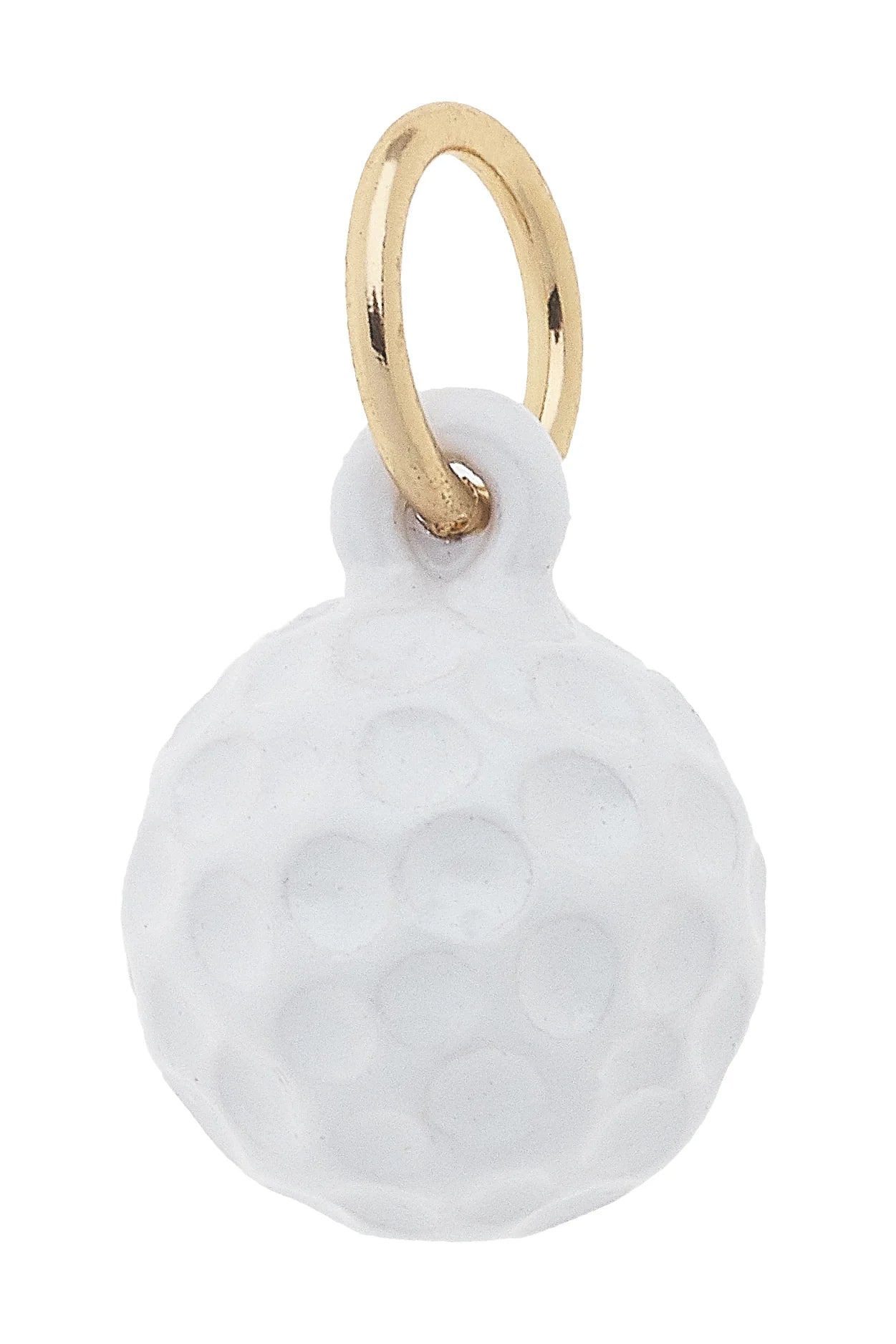 3-D Golf Ball Charm in White