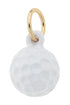 3-D Golf Ball Charm in White
