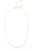 Natalia Charm Necklace Base in Shiny Gold