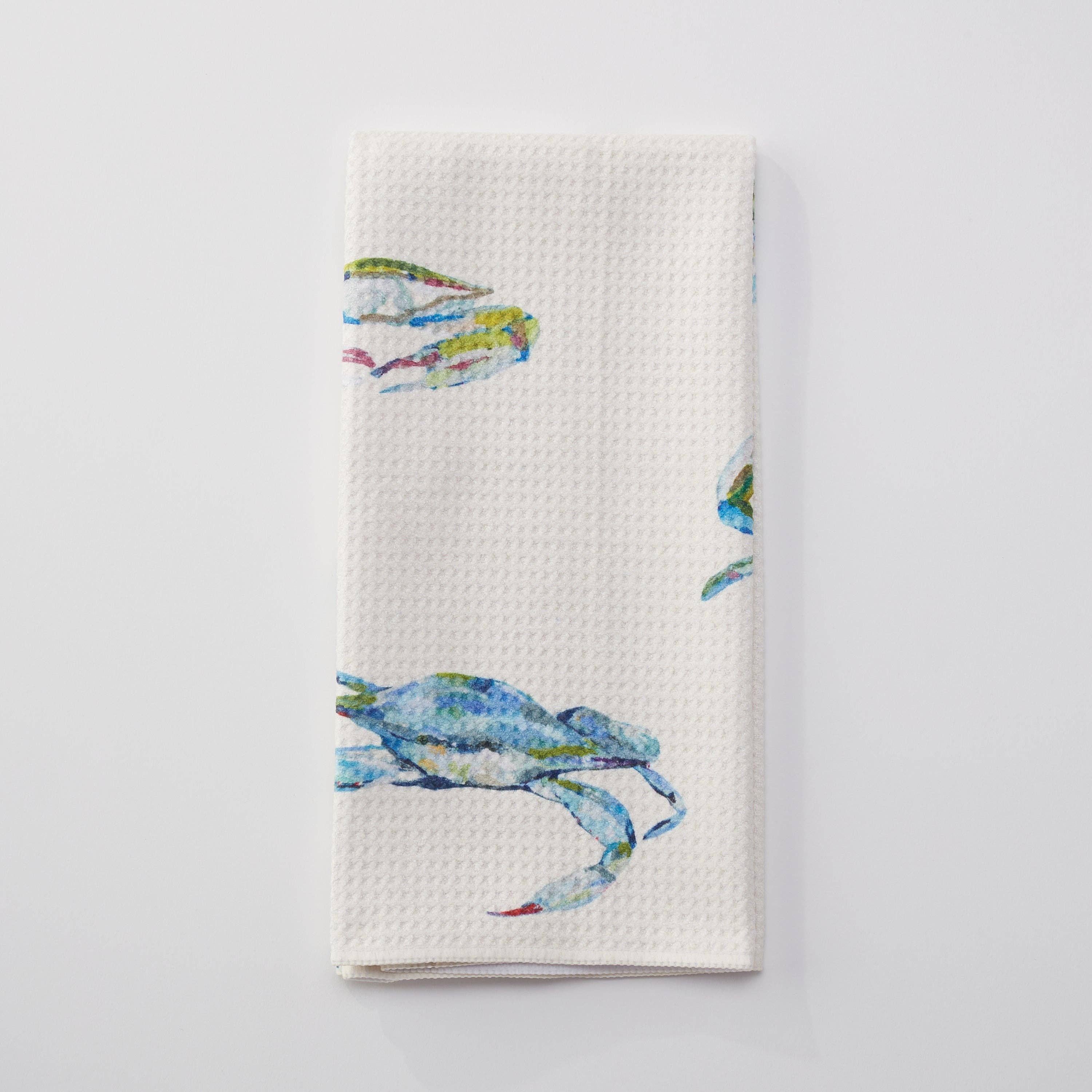 Kim Hovell Collection  Tea Towel - Blue Crab Bay Blues