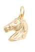 Horsehead Charm in Shiny Gold by Canvas