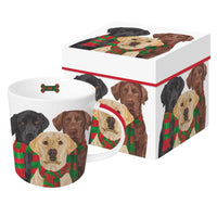 Merry Labradors Gift-Boxed Mug