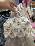 Ida Mae Monkey Icon Pastel Quilted Travel Case