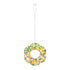Art Glass Hanging Petal Shaped Bird Feeder