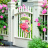 Floral Flamingo Welcome Estate Door Décor - A. Dodson's