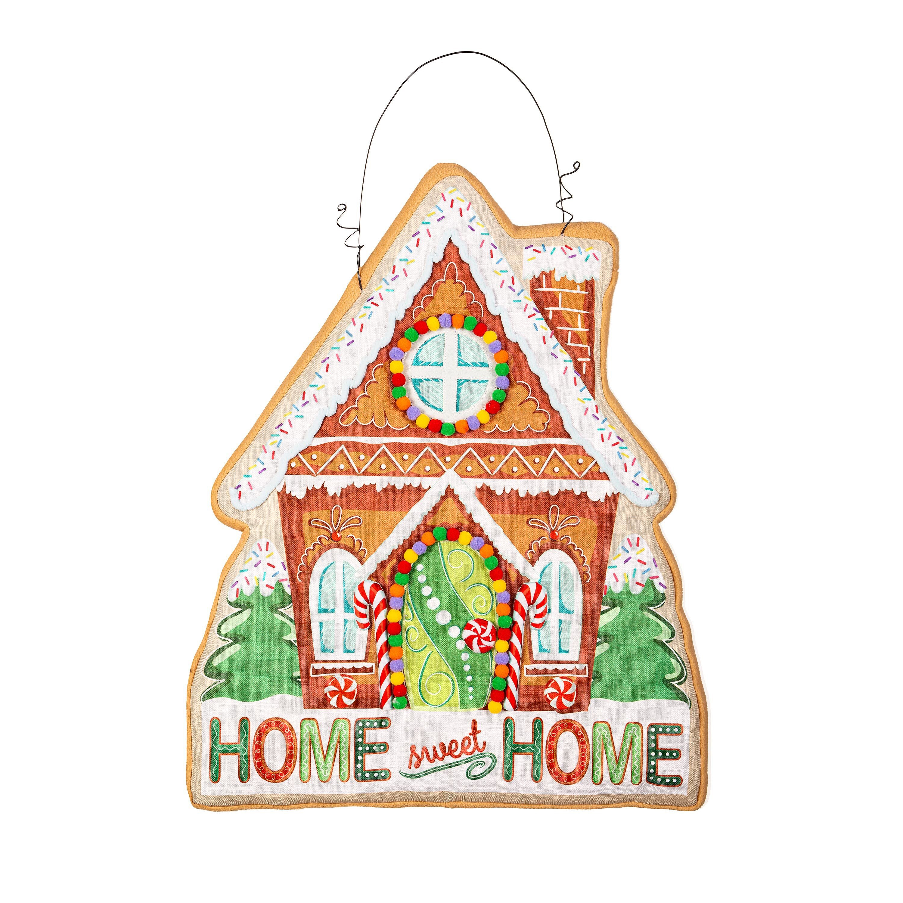 Gingerbread Home Sweet Home Estate Door Decor