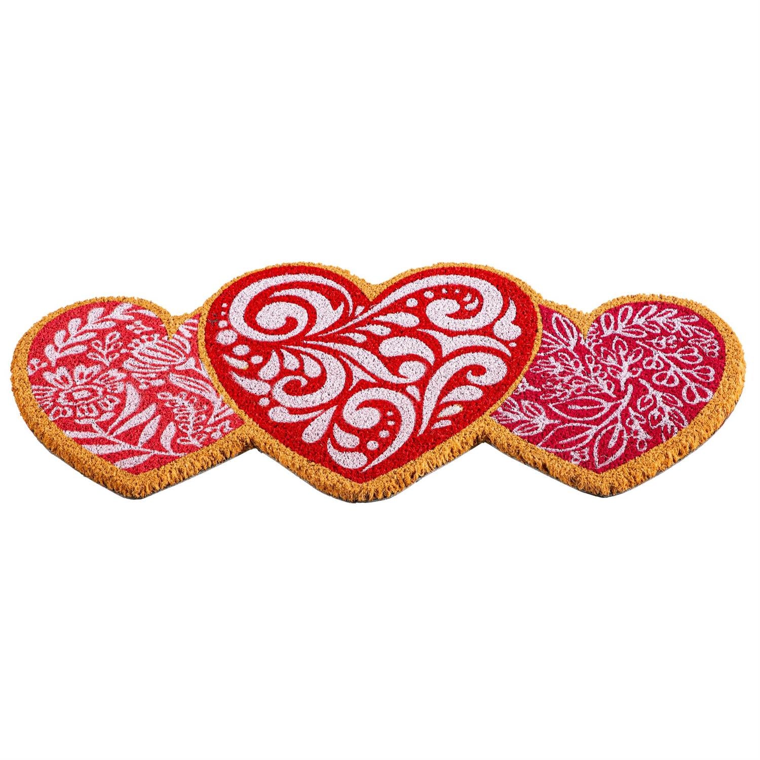 Valentine Colorful Shaped Coir Mat