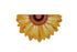 Bless Our Home Sunflower Shaped Coir Mat by Evergreen