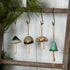 Multi-Color Ceramic Mushroom Garden Bell