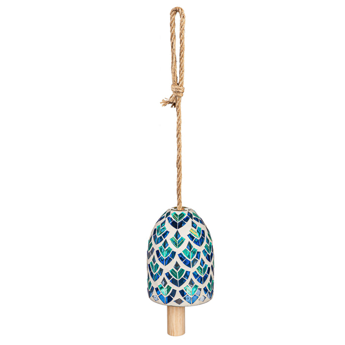 Mosaic Bell Chime, Teal