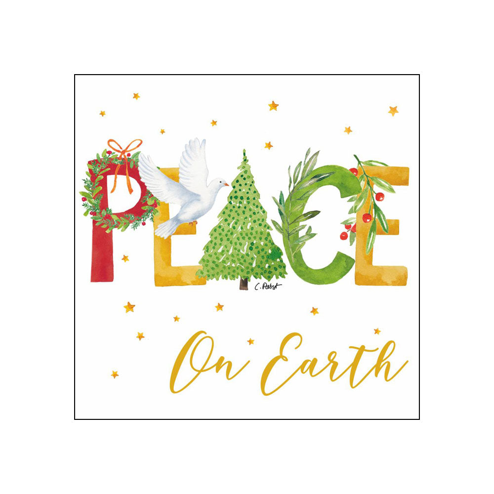 Peace Beverage Napkins