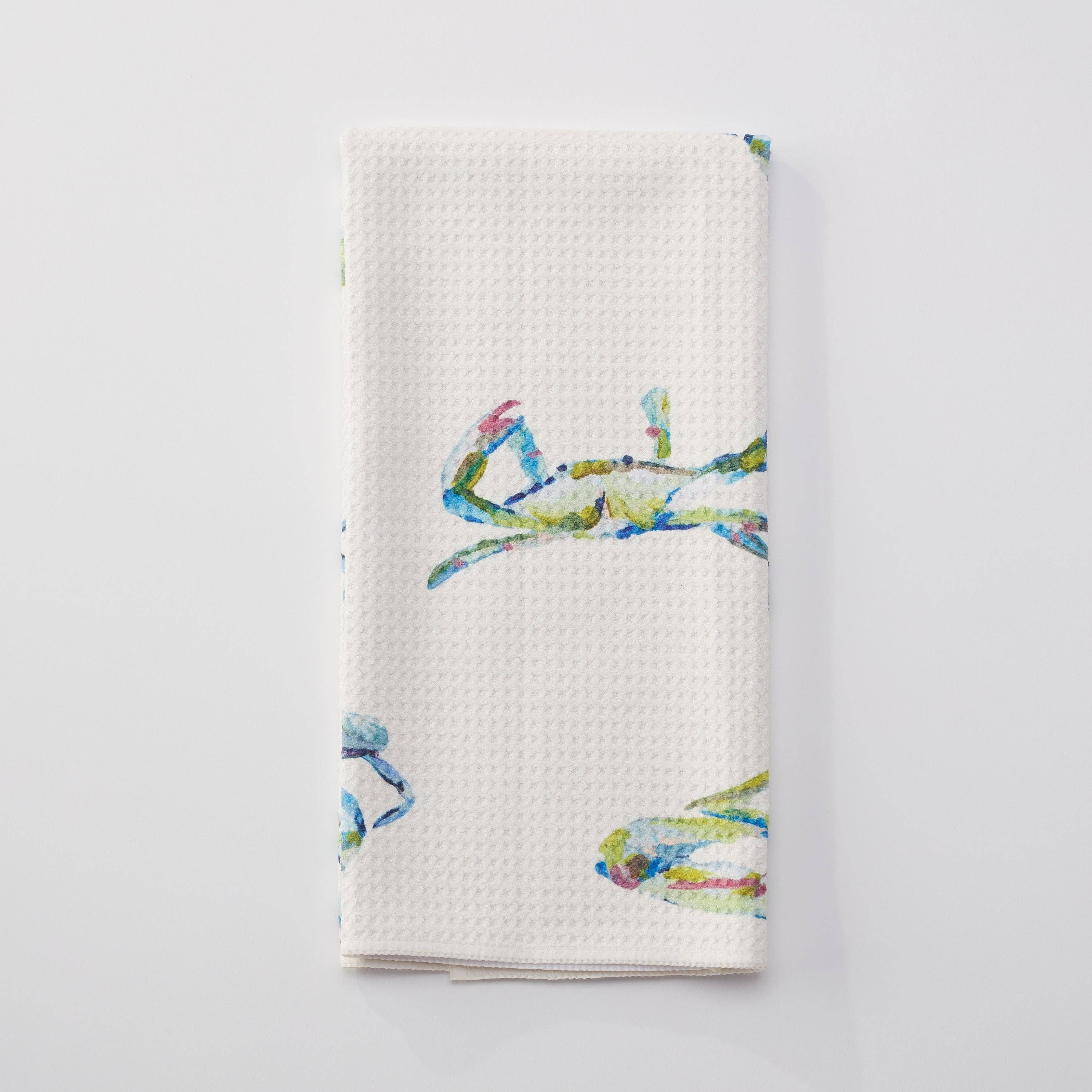 Kim Hovell Collection  Tea Towel - Blue Crab Bay Blues