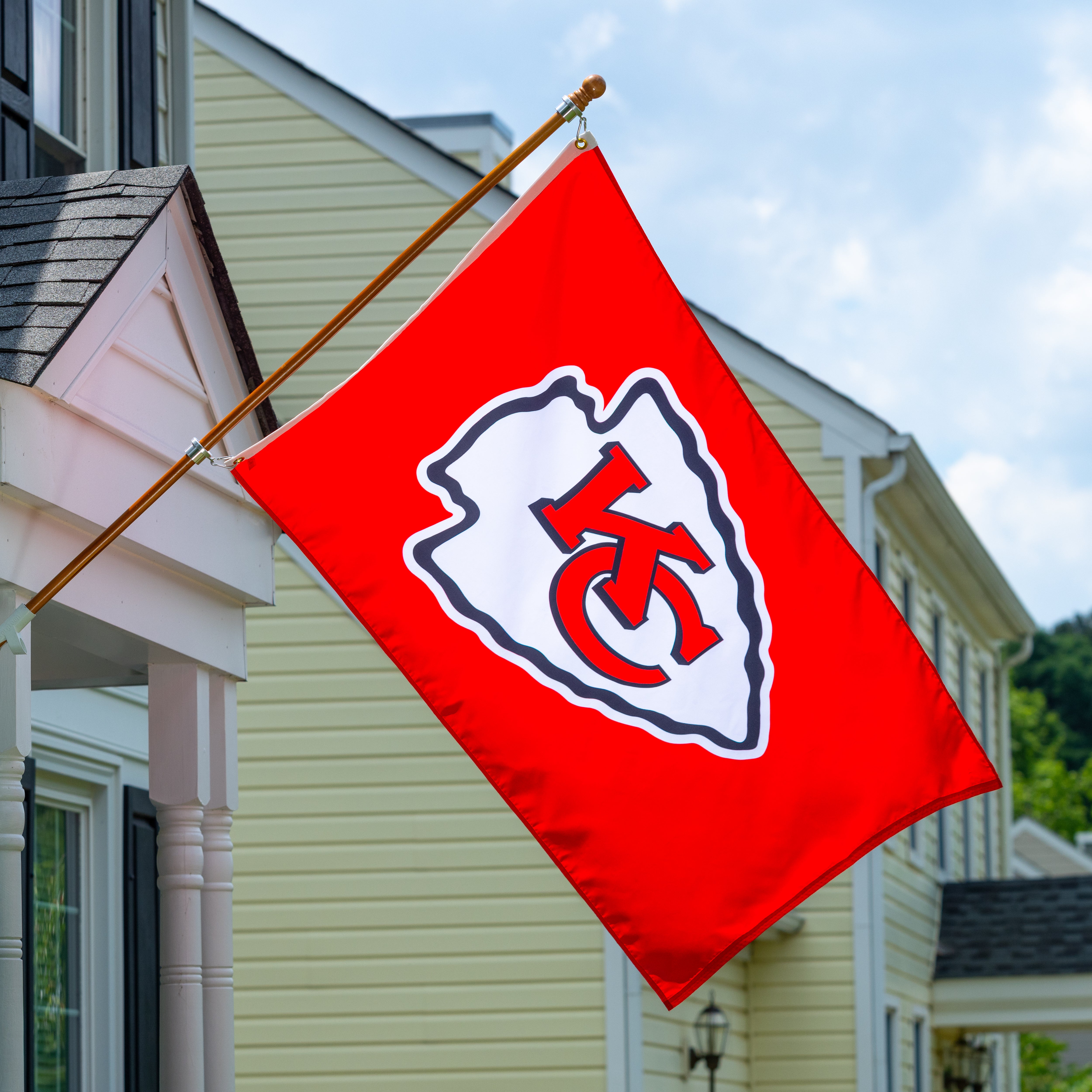 Kansas City Chiefs Single Sided Estate Flag with 2 Grommets, 3'x5'
