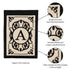 Cambridge Monogram Garden Applique Flag, Letter A