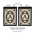 Cambridge Monogram Garden Applique Flag, Letter A