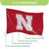 University of Nebraska Single Sided Estate Flag with 2 Grommets, 3'x5'