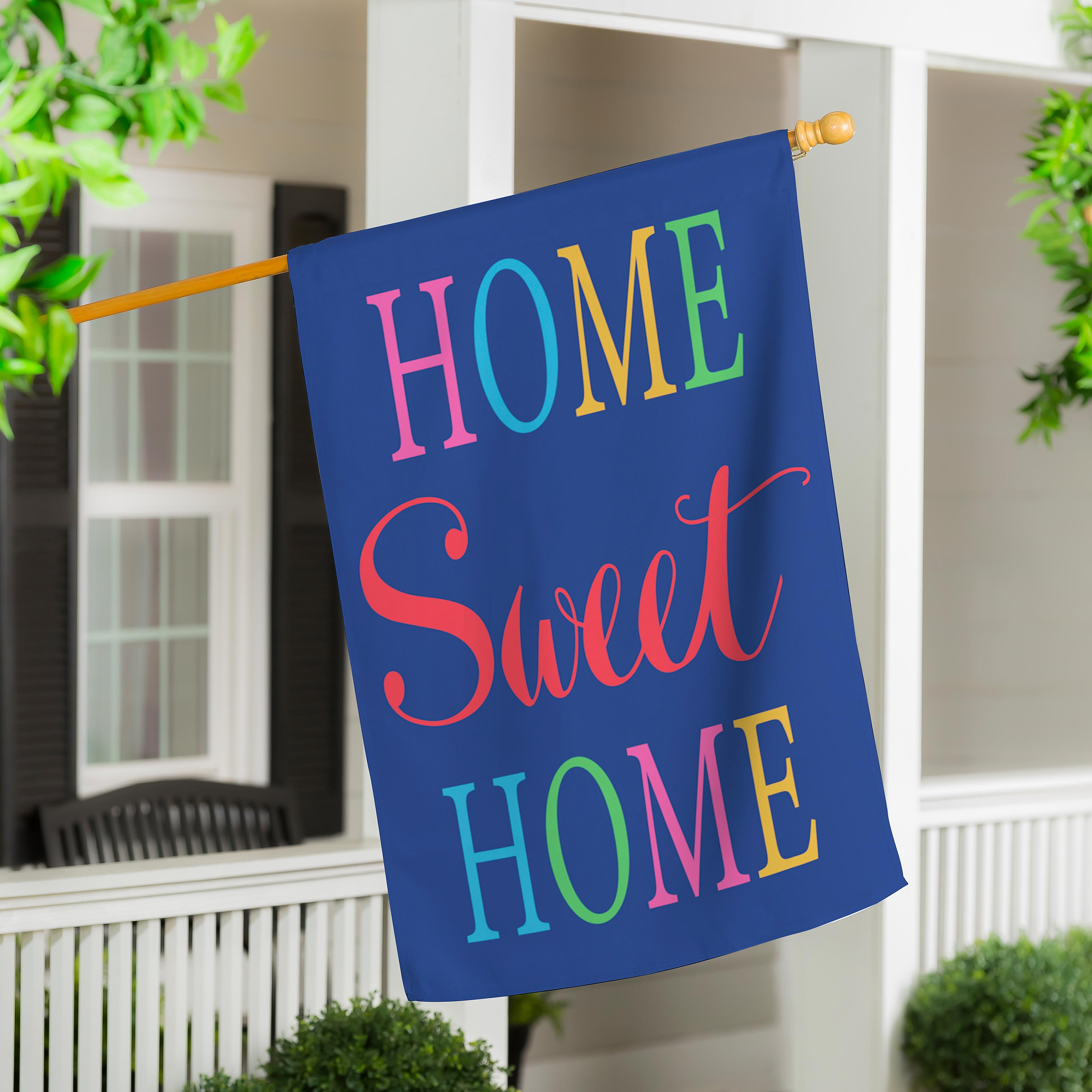 Home Sweet Home Basic Applique House Flag