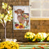 Highland Cow Fall Floral Applique Garden Flag