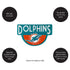 NFL Shaped Coir Door Mat, Dolphins
