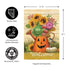 Halloween Watering Can Suede Garden Flag