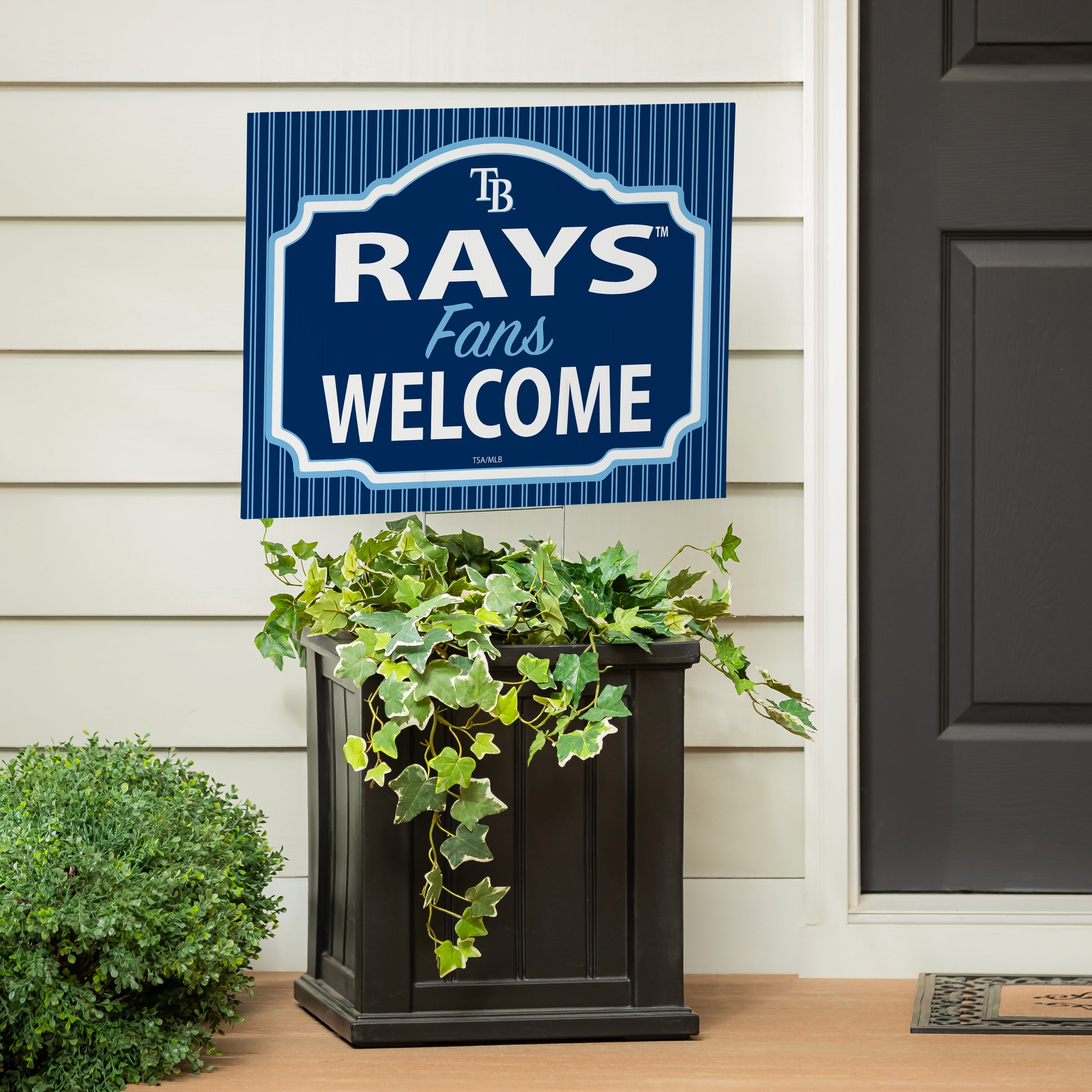Tampa Bay Rays Coroplast Yard Sign, "Fans Welcome"