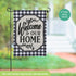 Classic Welcome Home Garden Applique Flag