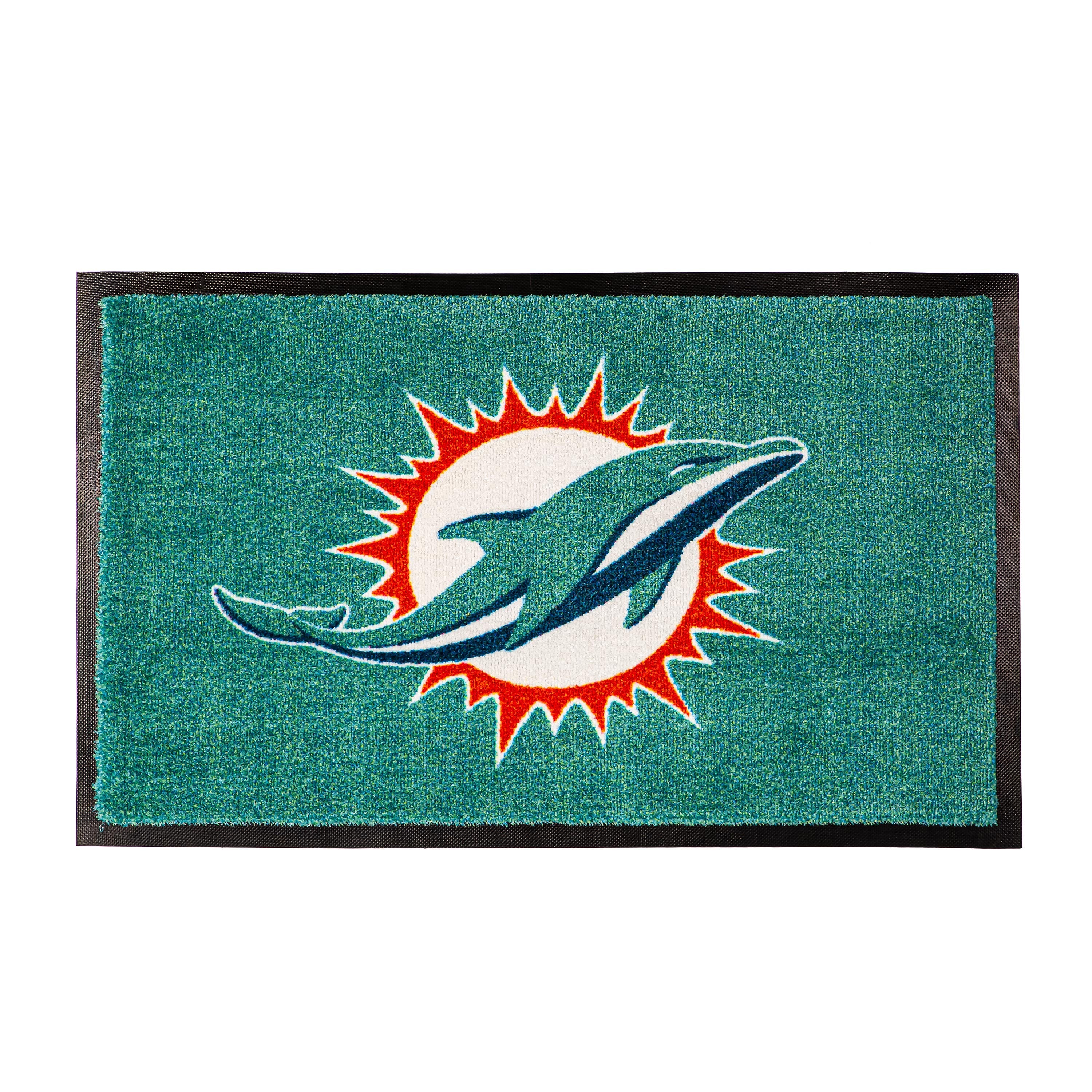 3'x5'  Large USA Indoor Outdoor Entryway Mat, Miami Dolphins
