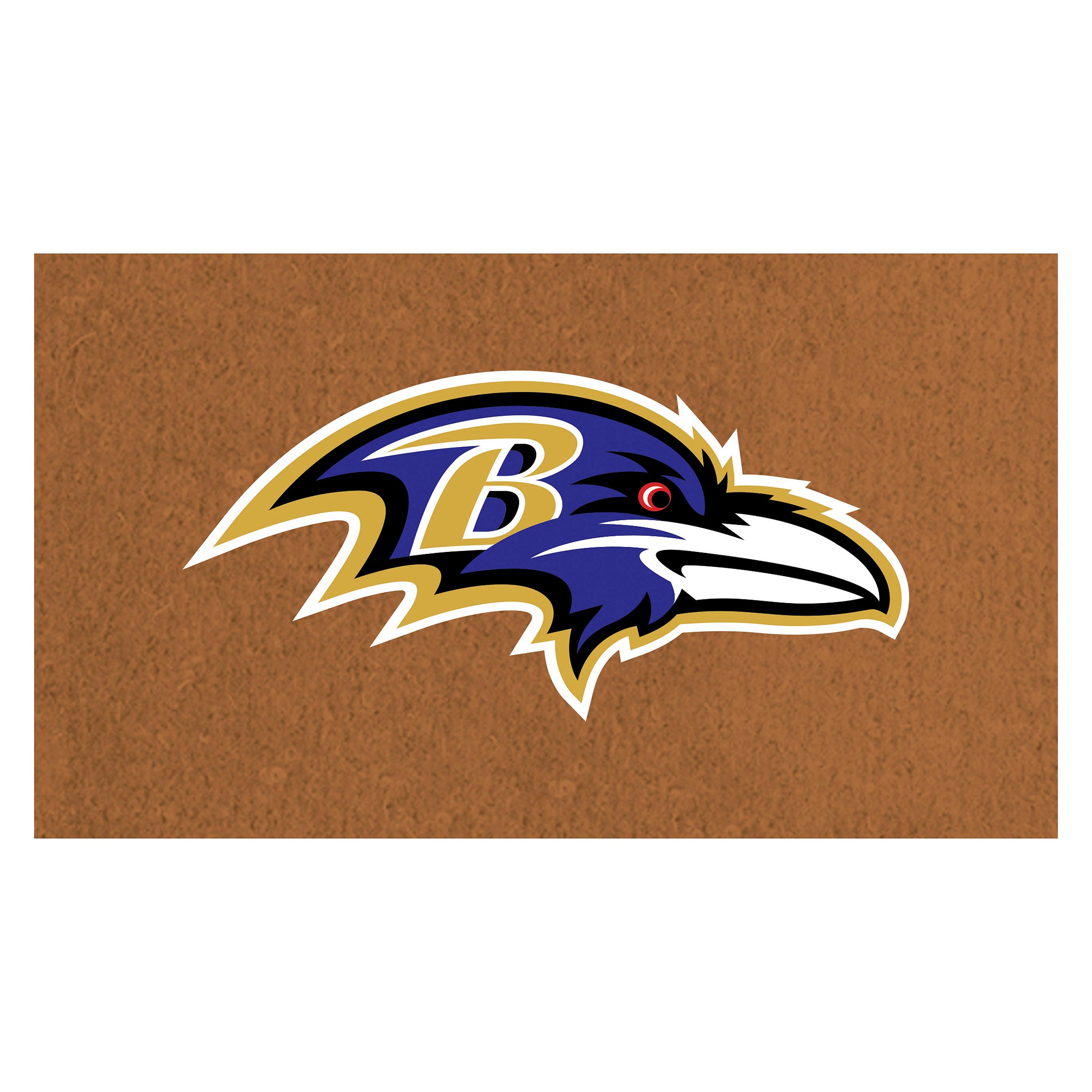 Coir Mat, 16"x28", Baltimore Ravens