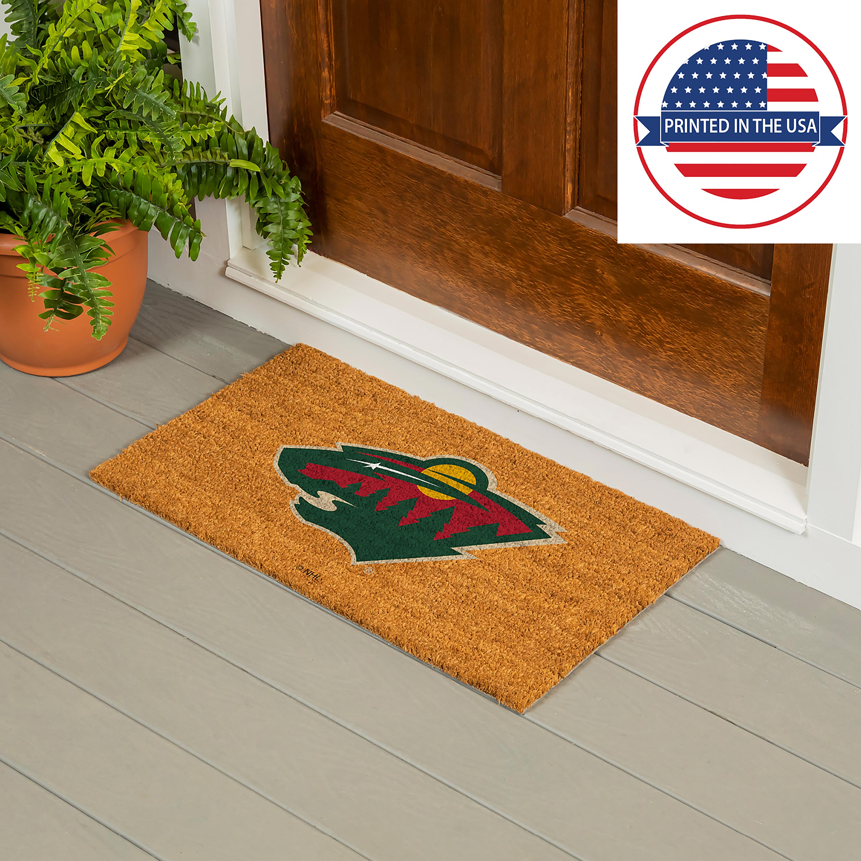 Coir Mat, 16"x28", New York Rangers