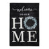 Eucalyptus Welcome Garden Burlap Flag