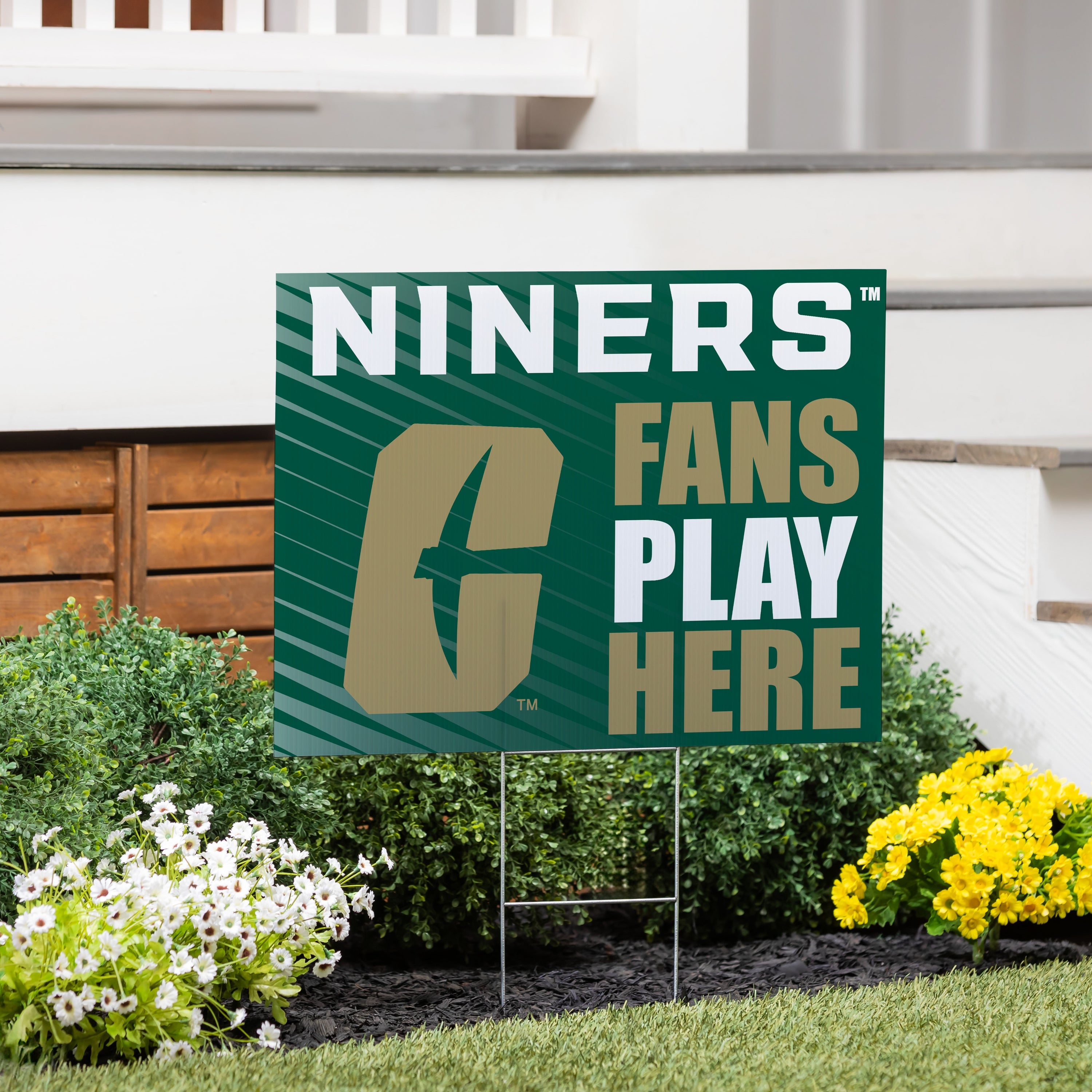 University of North Carolina/Charlotte Coroplast Yard Sign "Fans Play Here"