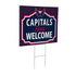 Washington Capitals Coroplast Yard Sign, "Fans Welcome"