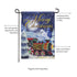 Home for the Holiday Train Garden Suede Flag