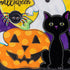 Halloween Friends Applique Garden Flag
