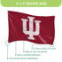 3'x5' Single Sided Flag w/ 2 Grommets, Indiana University