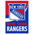 New York Rangers Burlap Flag House Size