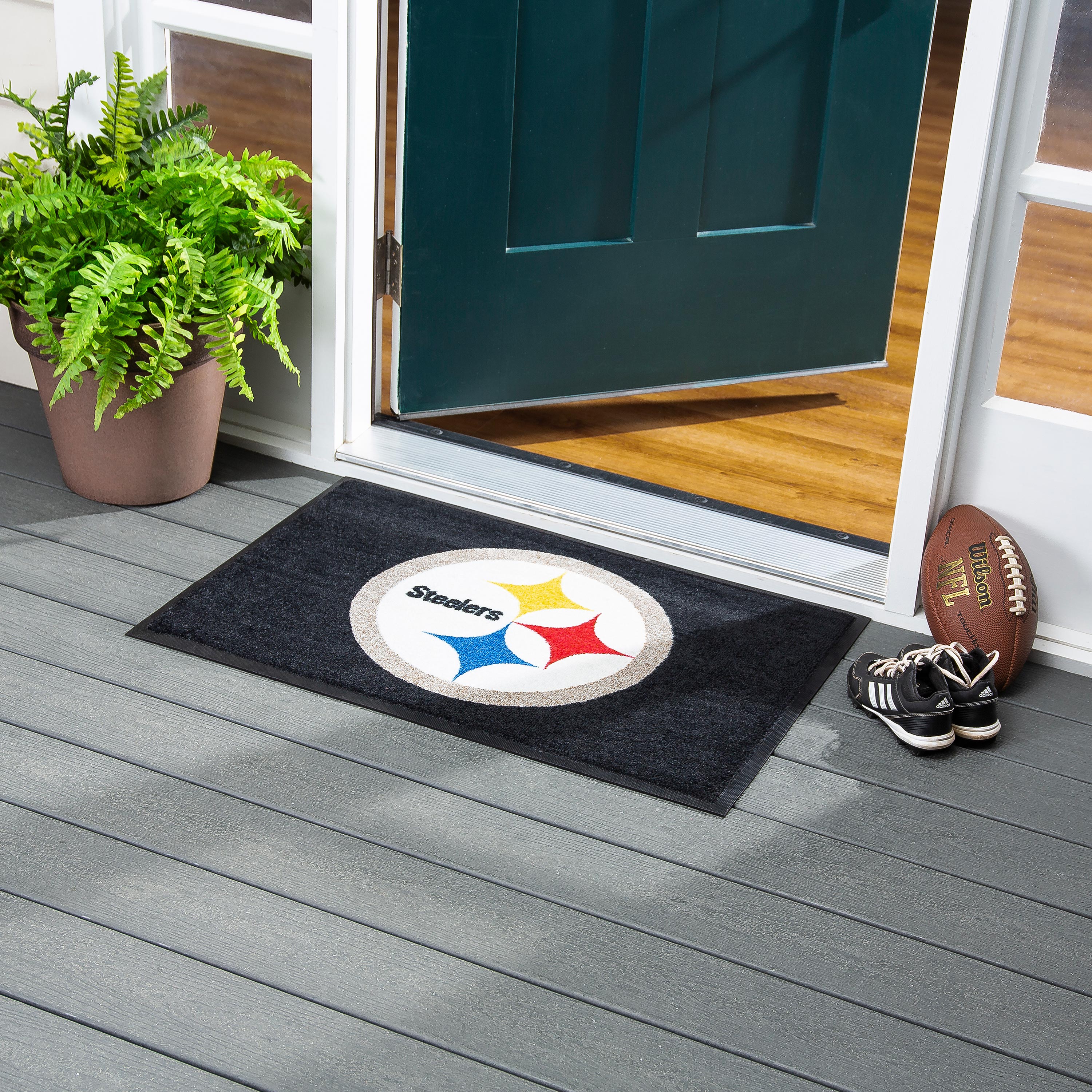2'x3' USA Made Indoor/Outdoor Entryway Mat, Pittsburgh Steelers
