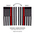Thin Red Line Garden Applique Flag