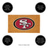 Coir Mat, 16"x28", San Francisco 49ers