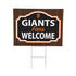San Francisco Giants Coroplast Yard Sign, "Fans Welcome"