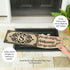 Cambridge Monogram Burlap Sassafras Switch Mat, Letter S