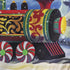 Home for the Holiday Train Garden Suede Flag