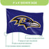 3'x5' Single Sided Flag w/ 2 Grommets, Baltimore Ravens